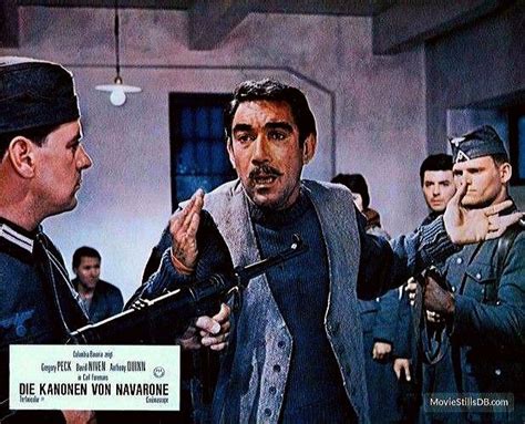 "The Guns of Navarone" with Anthony Quinn and David Niven | Anthony quinn, Film books, Anthony