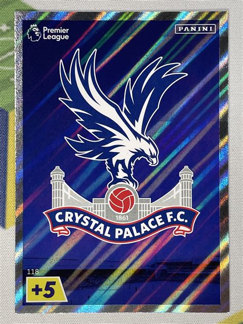 118 Club Badge Crystal Palace Club Crest Panini Premier League ...