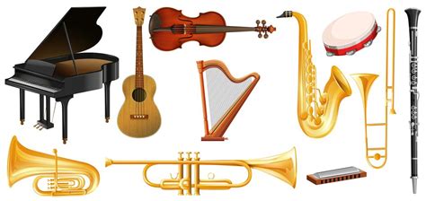 Different types of classical music instruments 302686 Vector Art at ...