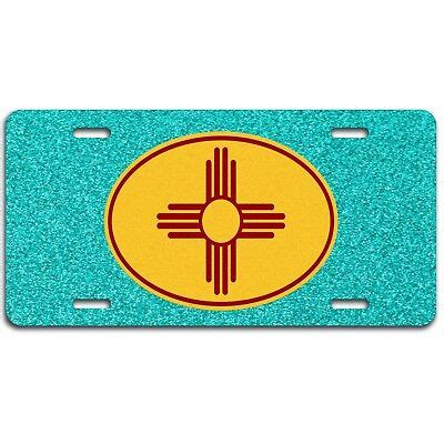 New Mexico state flag emblem aluminum license plate car truck SUV tag | eBay