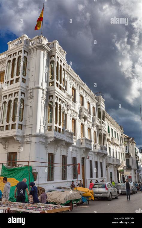 Spanish colonial architecture tetouan morocco hi-res stock photography ...