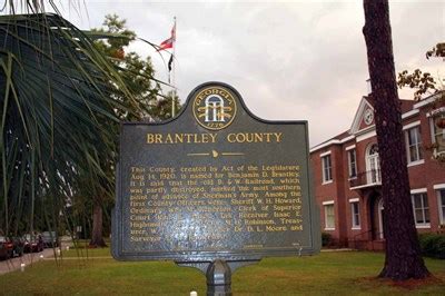 Brantley County - GHM 013-1 - Brantley Co., GA - Georgia Historical ...