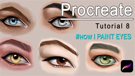 Procreate -How I Paint Eyes - YouTube | Procreate ipad art, Procreate tutorial, Procreate