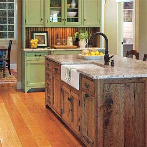 Multifunctional Kitchen Islands with Sink | Country kitchen, Rustic country kitchens, Kitchen ...