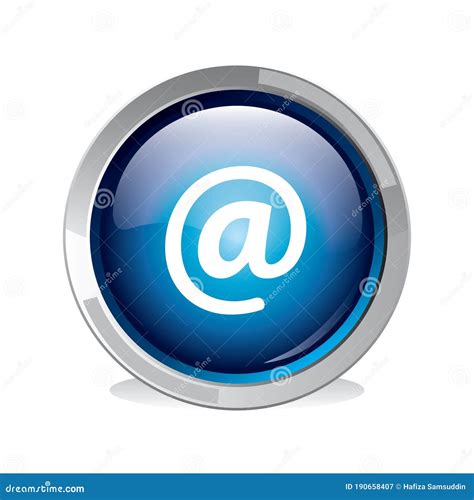 Email Button. Vector Illustration Decorative Design Stock Vector - Illustration of applications ...