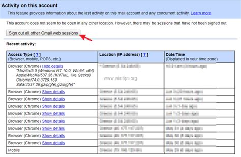 How to View GMAIL Login History and your Google Account Activity on the ...