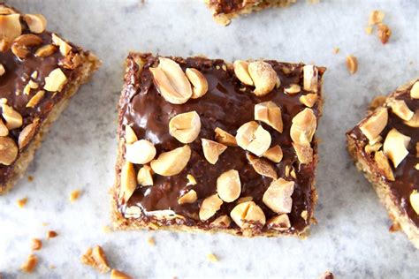 HEALTHY PEANUT BUTTER BARS - What Sarah Bakes