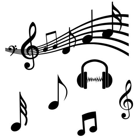 Free Music Notes SVG Bundle with Headphones SVG | SVGed