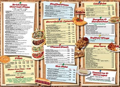 Menus for Bravo Pizza of Glen Mills & Avondale PA