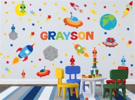 Wonderful Space Theme Room Design For Children