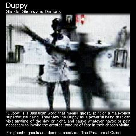 Duppy. Intriguing, creepy and a bit freaky at once. I love learning about other cultures ...