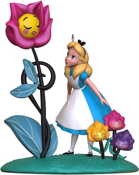 Alice in Wonderland Hallmark Ornament 2021 Features Alice with Flowers - Mousesteps