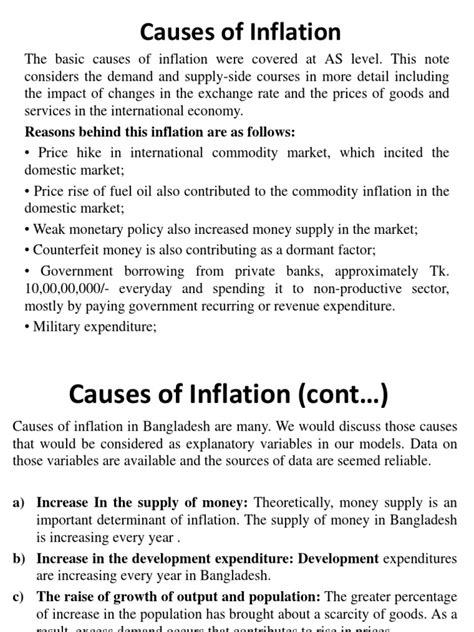 Causes of Inflation