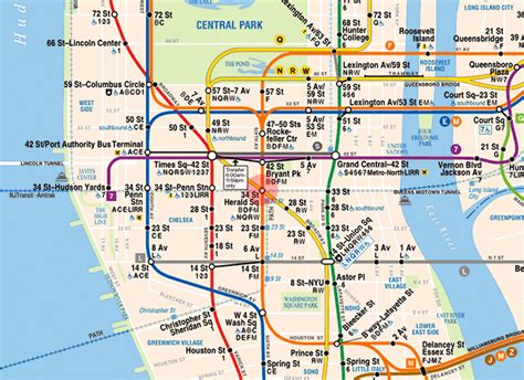 34th Street-Herald Square station map - New York subway