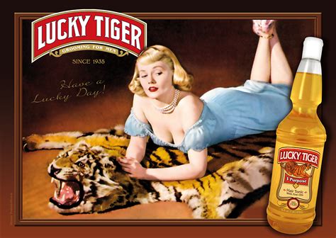 PomadeShop – Lucky Tiger Hair Tonic poster | Lucky tiger, Hair tonic ...