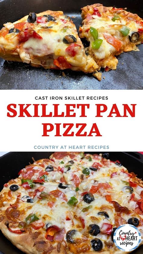 Skillet Pan Pizza - Cast Iron Skillet Recipes | Recipe | Cast iron skillet recipes, Deep dish ...