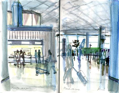 Airport sketches | Urban Sketchers