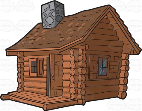 Log house clipart - Clipground