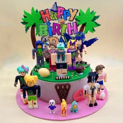 Roblox birthday cake | Roblox theme ice cream cake for kids