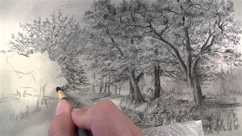 How to Draw with Charcoal Pencils - Landscape Sketching - YouTube | Landscape sketch, Charcoal ...