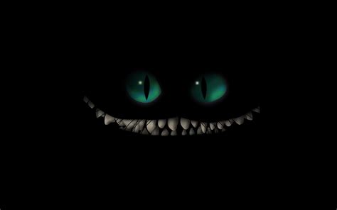 Cheshire Cat in dark HD wallpaper | Wallpaper Flare