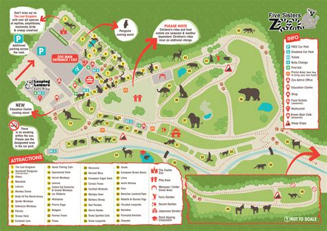 Zoo map - Five Sisters Zoo