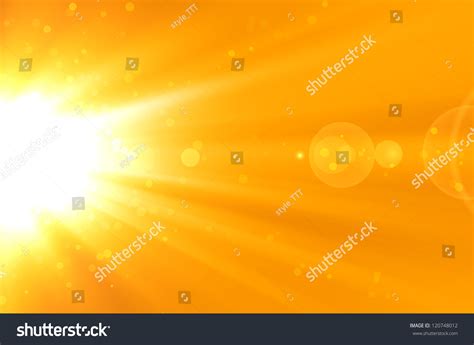 Abstract Yellow Background Lens Flare Stock Illustration 120748012 ...