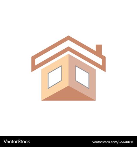 Building business logo Royalty Free Vector Image