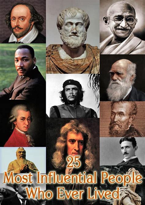 25 Most Influential People Who Ever Lived