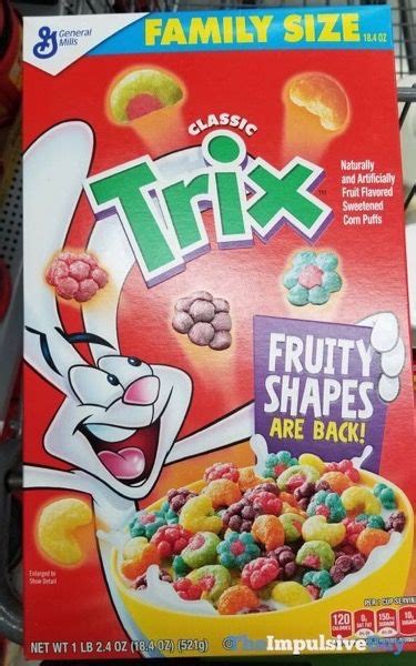 BACK ON SHELVES: Classic Trix Cereal with Fruity Shapes | Fruit cereal, Fruit flavored, Flavors