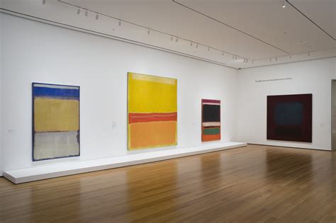 Installation view of the exhibition "Focus: Ad Reinhardt and Mark Rothko" | MoMA