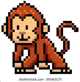 Pixel art monkey: 702 bilder, stockfoton och vektorer | Shutterstock