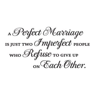 A Perfect Marriage Wall Quotes™ Decal | WallQuotes.com