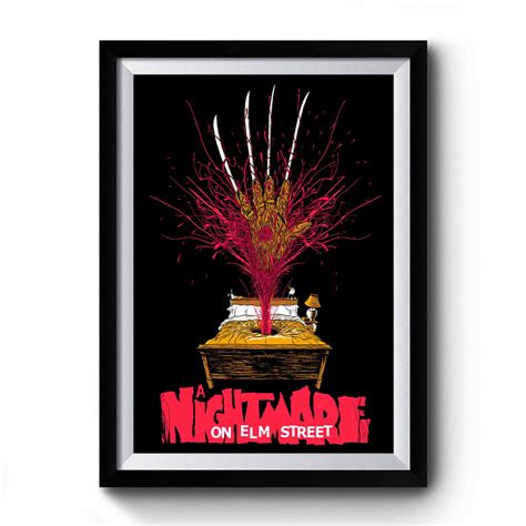 Freddy Krueger A Nightmare On Elm Street Vintage Art Simple Premium Poster