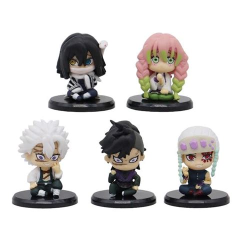 Buy Trunkin | Demon Slayer Chibi Small Action Figure Set of 5 | Model C - Kimetsu no Yaiba Anime ...