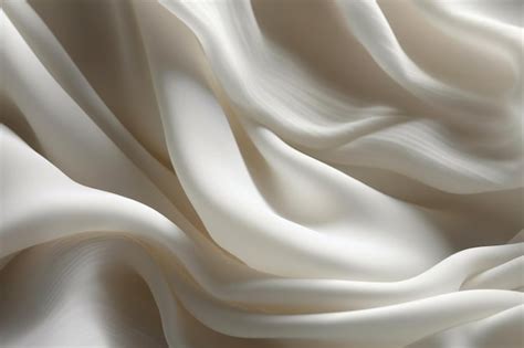 Premium AI Image | A white silk fabric with a light shining on the top.