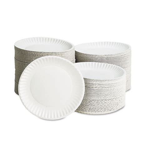 Uncoated Lightweight Paper Plates Bulk 1000 9-Inch Parties Picnics Crafts White | eBay | Plates ...