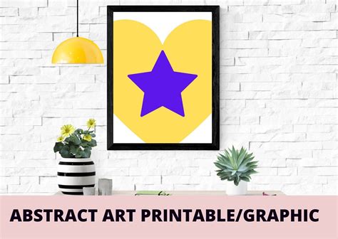 Yellow Black Abstract Art Printable Graphic by Articolory · Creative ...