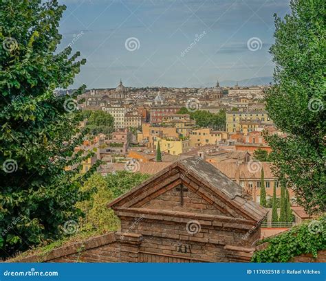 Skyline of Rome in a Sunset Editorial Stock Photo - Image of medieval ...