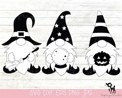 Halloween Gnome Svg Witch Gnome Fall Gnome Svg Creepy | Etsy