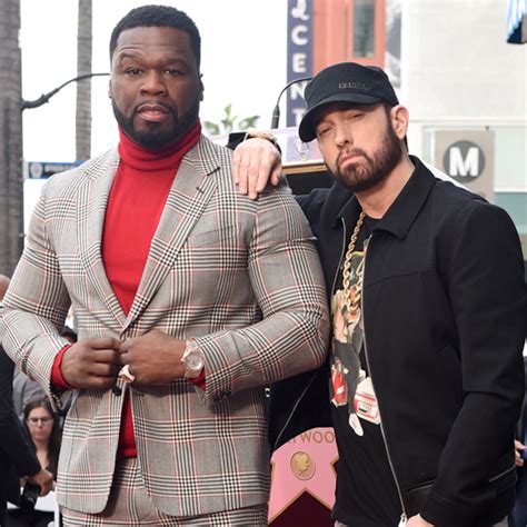 Eminem Makes Rare Public Appearance at 50 Cent's Star Ceremony