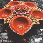 Buy House of Festivals Panchmukhi Diya/Traditional Clay 5 Diya Thali ...