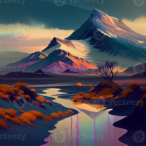 Landscape Art - Ai Generated 22416426 Stock Photo at Vecteezy