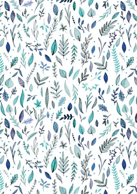 White Leaf Pattern|| Leah Trengove | White leaf, Leaf pattern, Printed ...