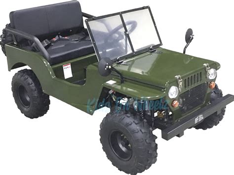 MINI JEEP RIDE ON FOR ADULTS/KIDS 125CC - MILITARY GREEN – Kids On Wheelz