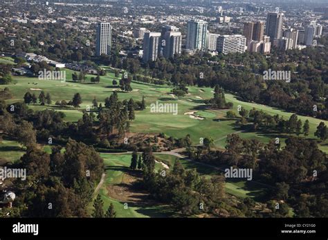 Views over the golf course at the Los Angeles Country Club Stock Photo ...