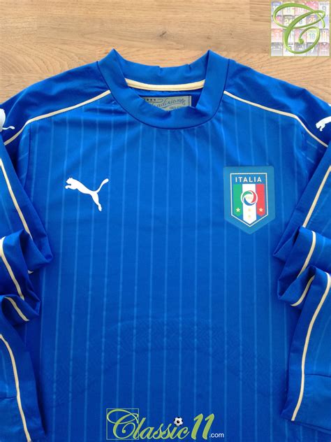 2016/17 Italy Home Football Shirt / Old Puma Euro 2016 Soccer Jersey | Classic Football Shirts