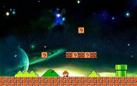 HD wallpaper: super mario bros, night, star - space, sky, astronomy ...