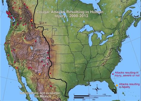 List of Mountain Lion Attacks On People in the U.S. and Canada