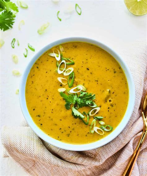 Coconut Ginger Kabocha Squash Soup - A Pure Palate